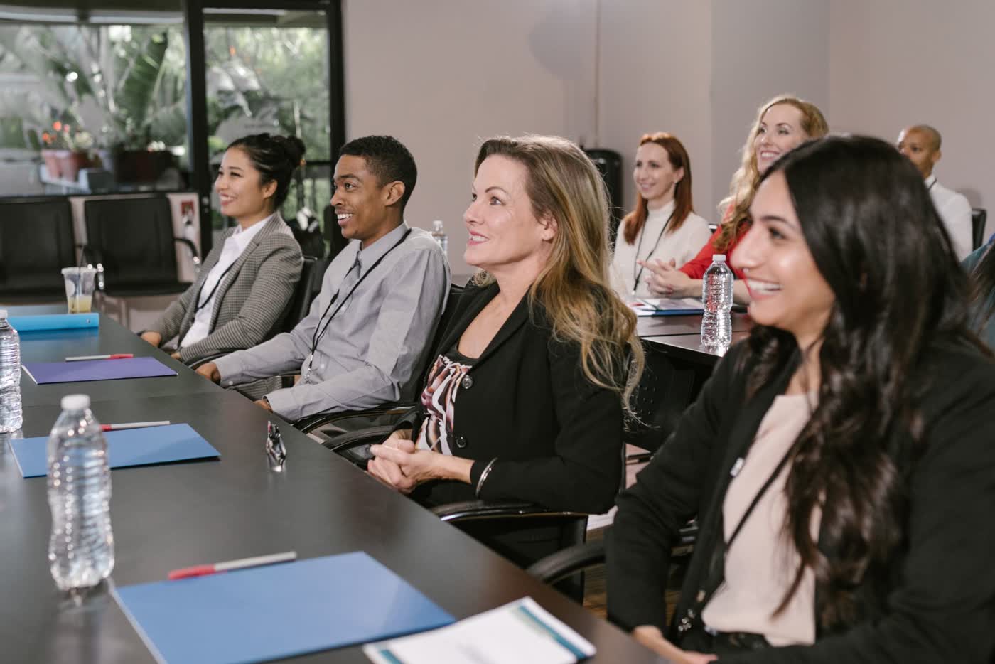 Attendees at an association congress or hybrid member program