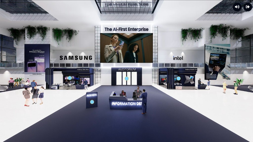 VIDE 3D virtual event lobby